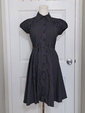 ♡ Black & White Stripe Dress ♡